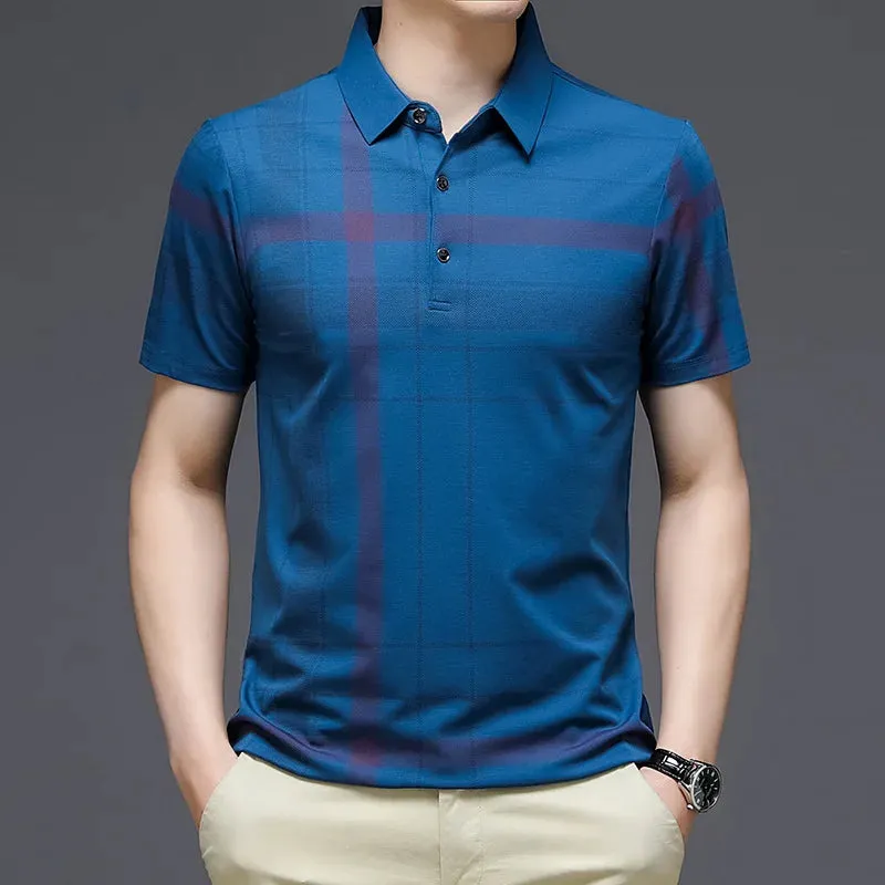 Men's Business Polo Short Sleeve Shirt