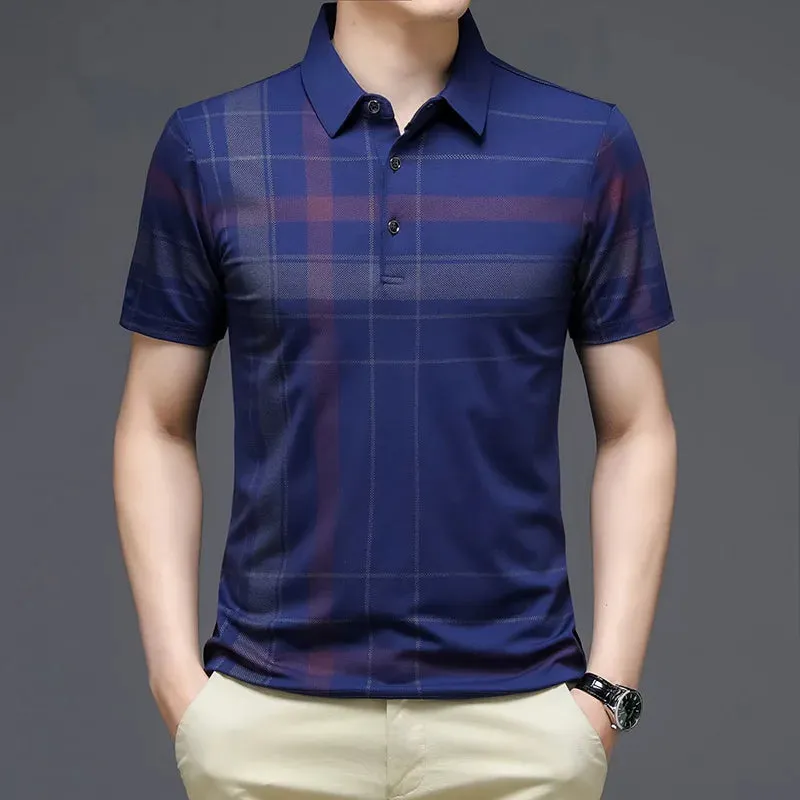 Men's Business Polo Short Sleeve Shirt