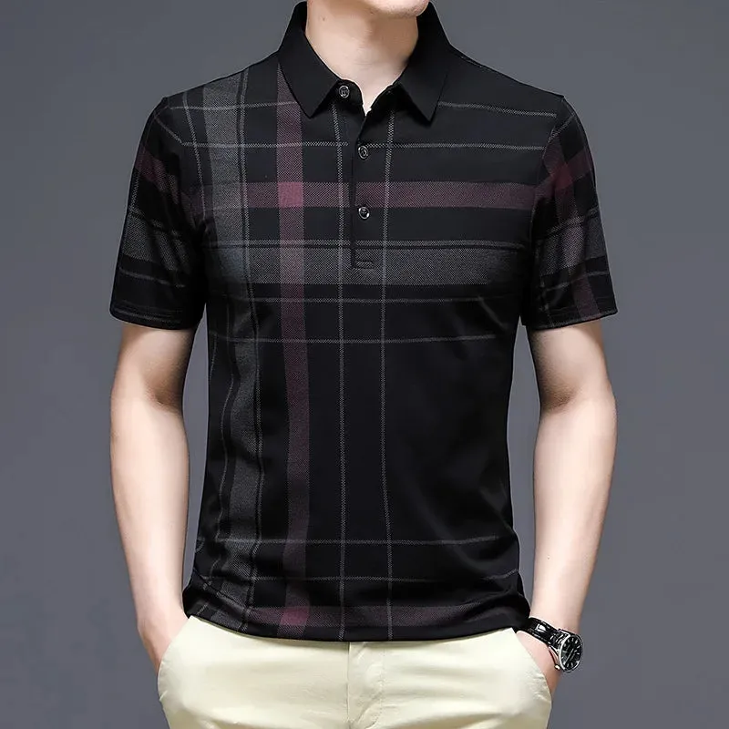 Men's Business Polo Short Sleeve Shirt
