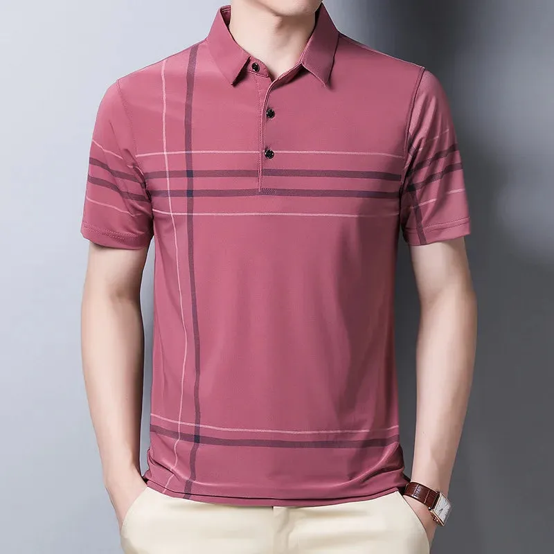 Men's Business Polo Short Sleeve Shirt