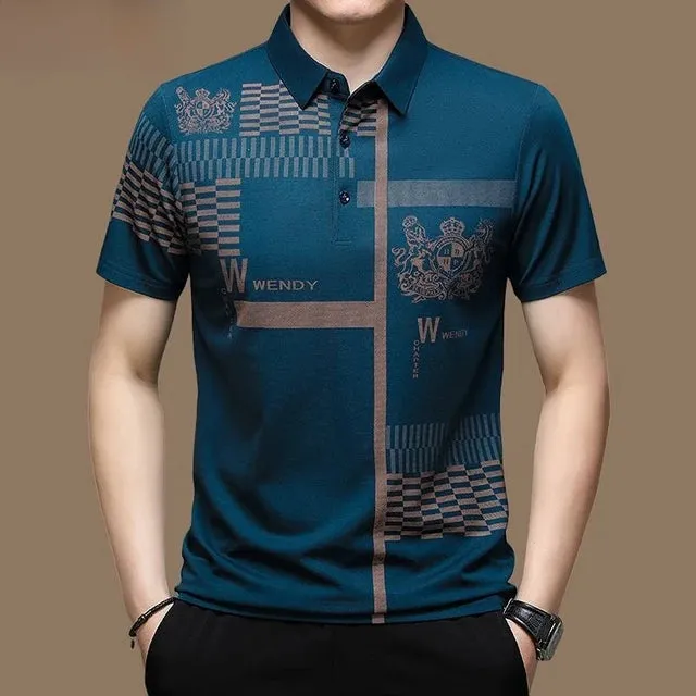 Men's Business Polo Short Sleeve Shirt