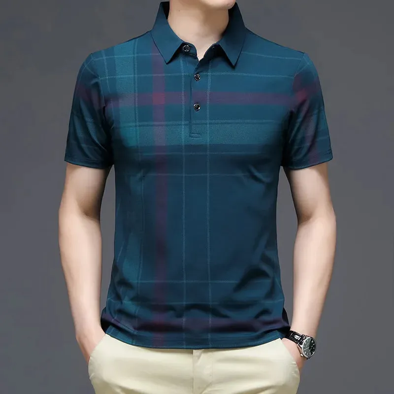 Men's Business Polo Short Sleeve Shirt