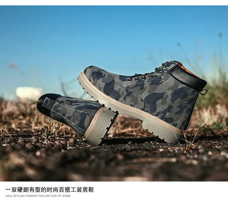 Men's Camouflage Fashion Boots