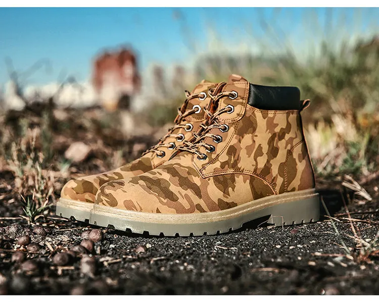 Men's Camouflage Fashion Boots