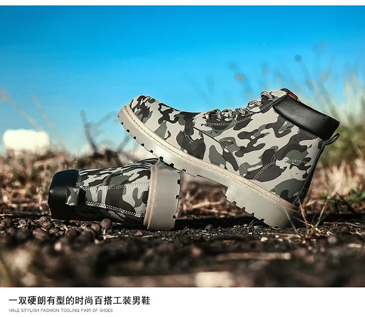 Men's Camouflage Fashion Boots