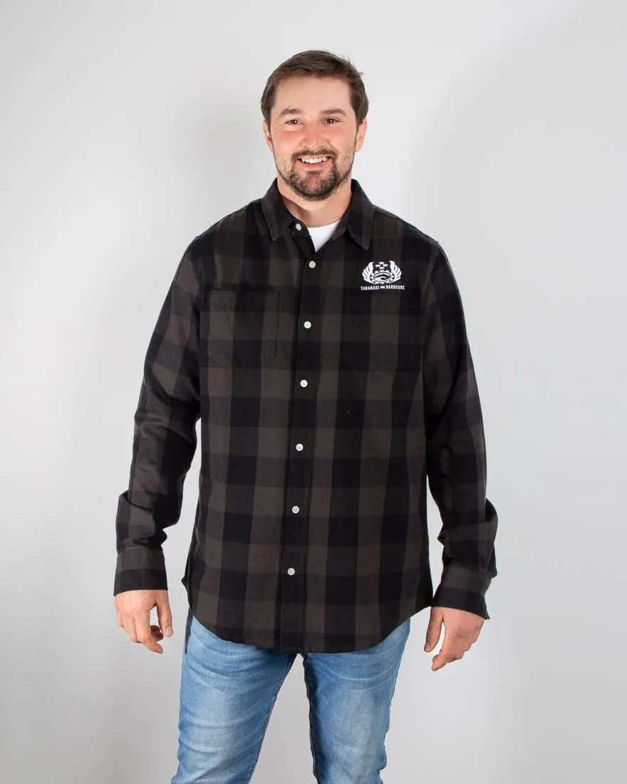 Mens Check Shirt - Grey