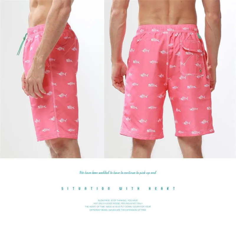 Men's Fish Bone Board Shorts