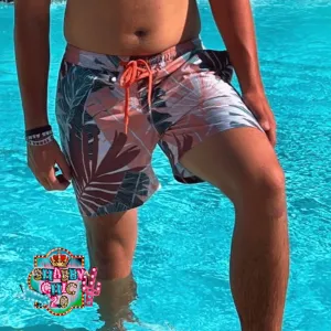 Men's Hooey Palm Leaf Pattern Board Short