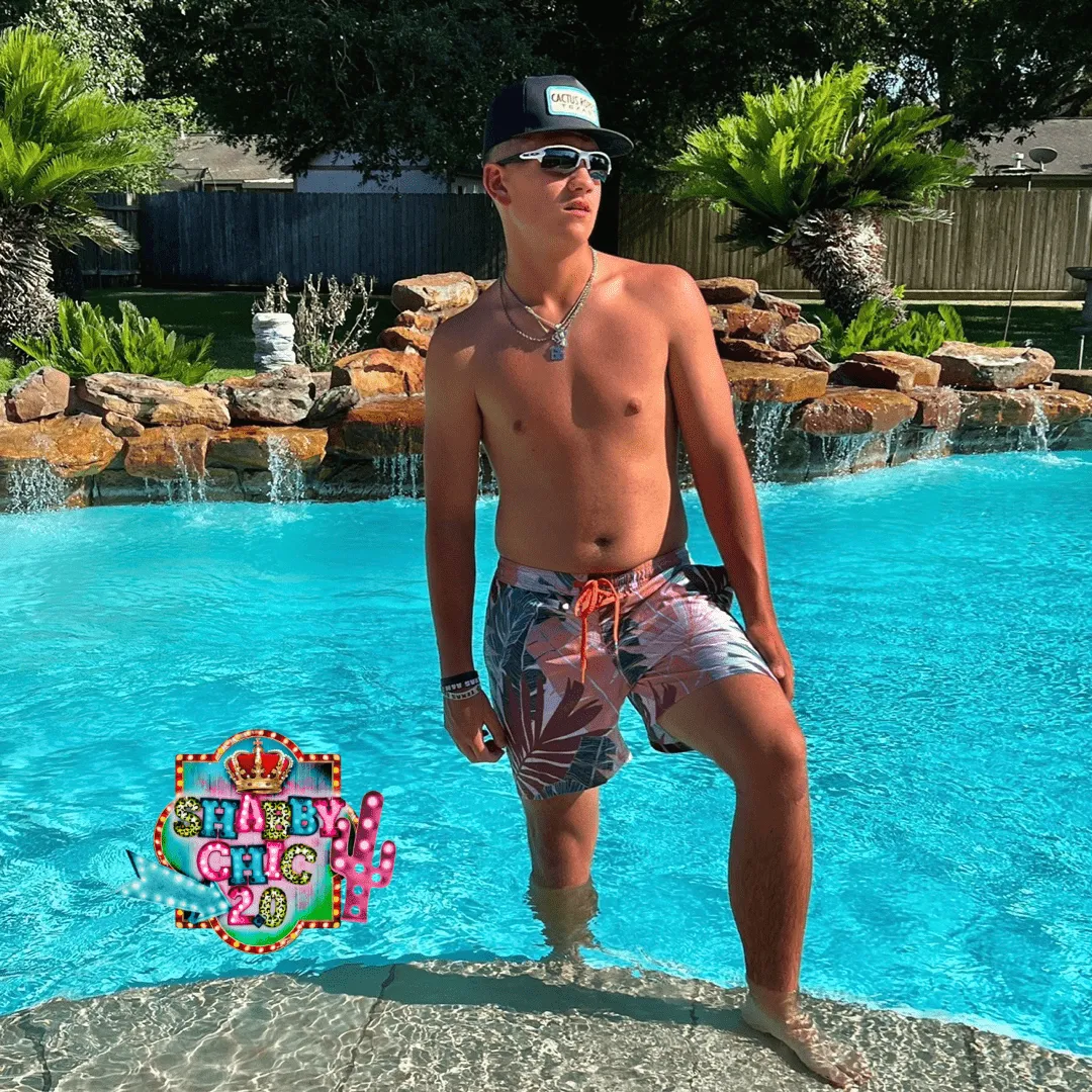 Men's Hooey Palm Leaf Pattern Board Short