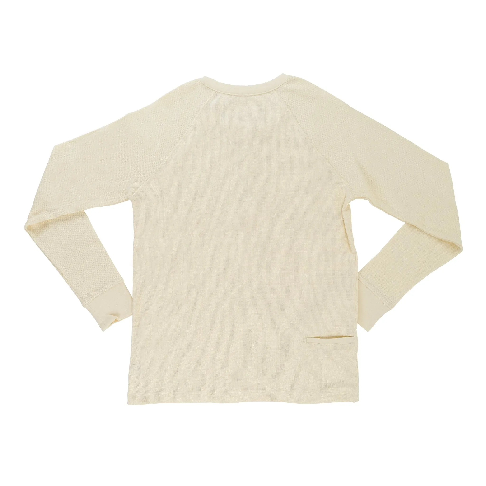 Men’s Organic Thermal Henley - White Sand
