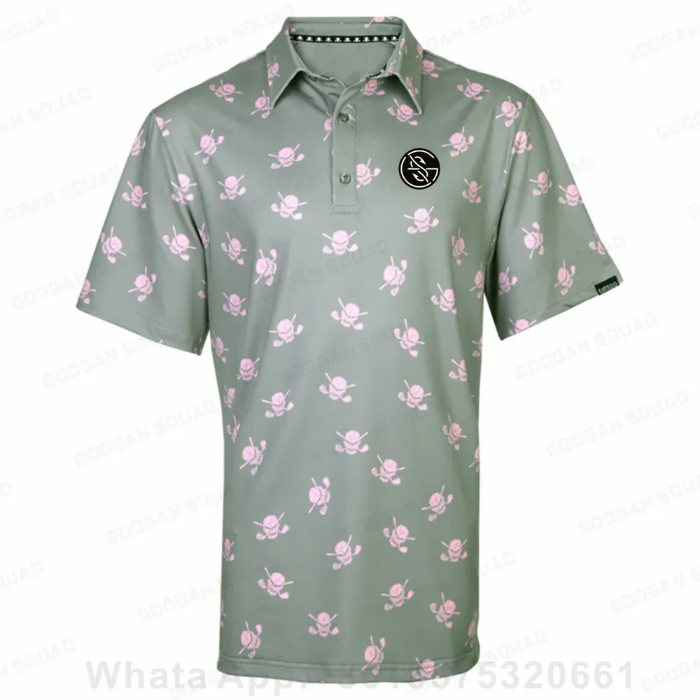 Men's Outdoor Sports Polo Shirt Plus Size Short Sleeve Polo T-Shirt Fishing Golf Clothing Quick Dry Casual Tops