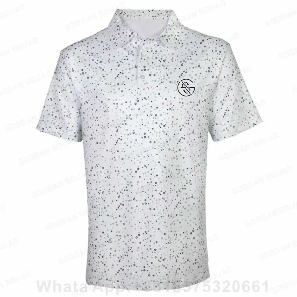 Men's Outdoor Sports Polo Shirt Plus Size Short Sleeve Polo T-Shirt Fishing Golf Clothing Quick Dry Casual Tops