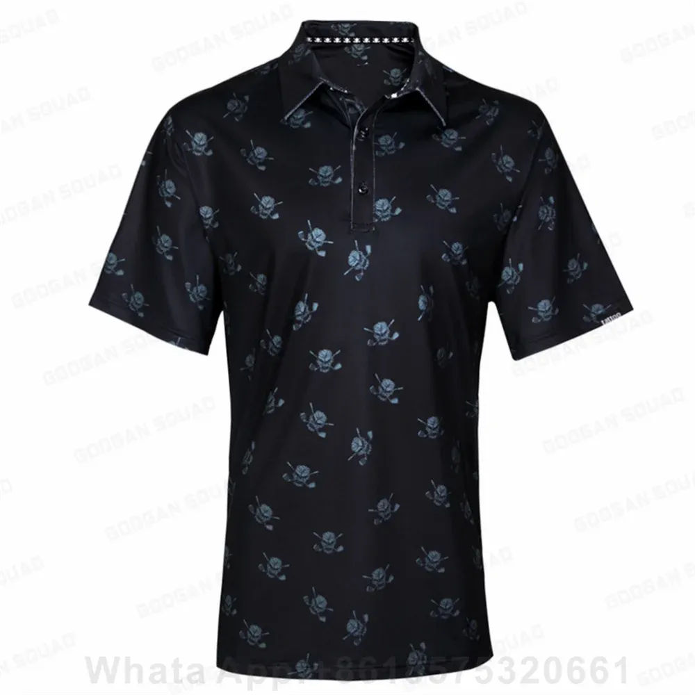Men's Outdoor Sports Polo Shirt Plus Size Short Sleeve Polo T-Shirt Fishing Golf Clothing Quick Dry Casual Tops