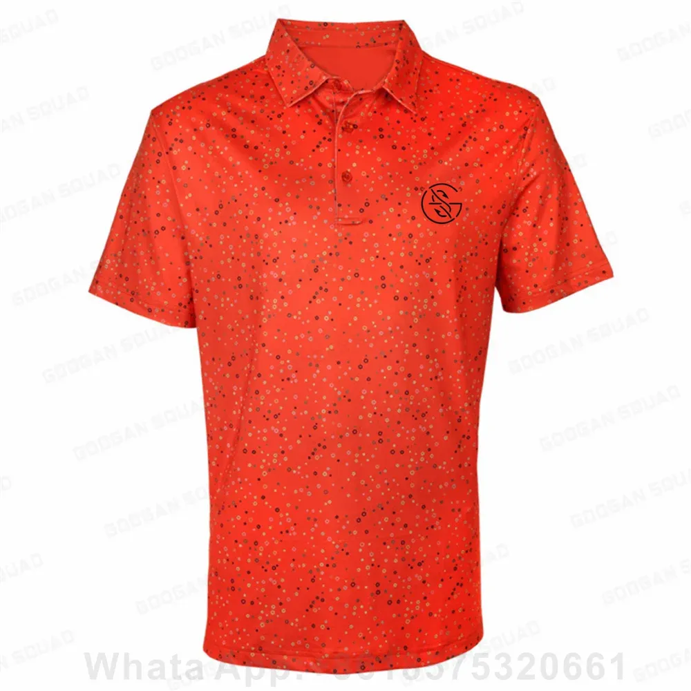 Men's Outdoor Sports Polo Shirt Plus Size Short Sleeve Polo T-Shirt Fishing Golf Clothing Quick Dry Casual Tops