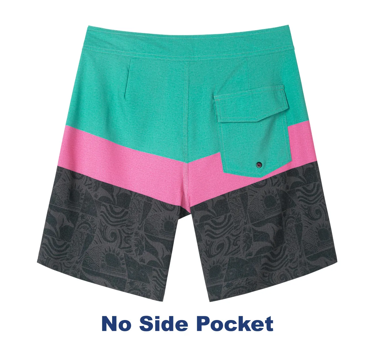 Men's Performance BoardShorts UPF50 With Stretch Fabric