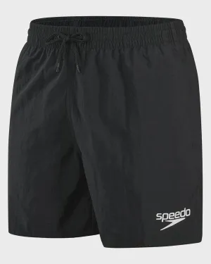 Mens Plus Size Black Essential 16" Watershort