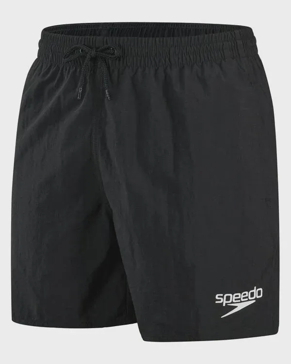 Mens Plus Size Black Essential 16" Watershort