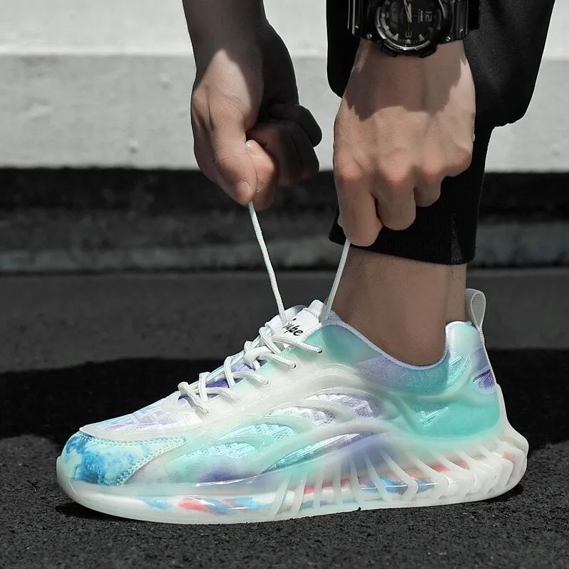 Men's Popcorn Shoes Rainbow Jelly Sneakers