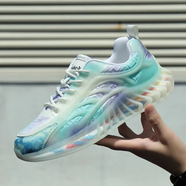 Men's Popcorn Shoes Rainbow Jelly Sneakers