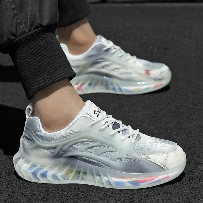Men's Popcorn Shoes Rainbow Jelly Sneakers