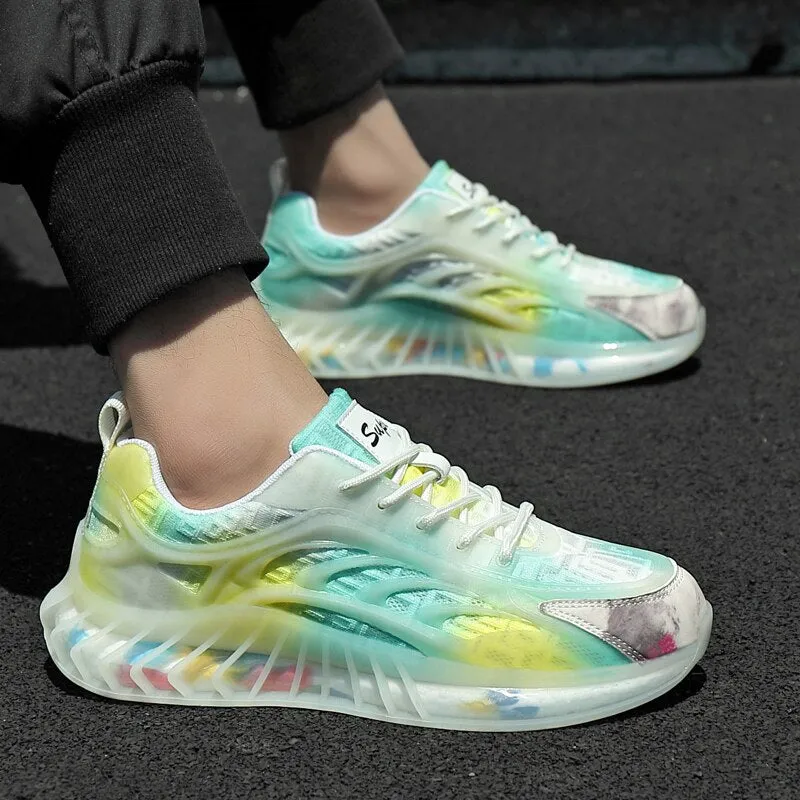 Men's Popcorn Shoes Rainbow Jelly Sneakers