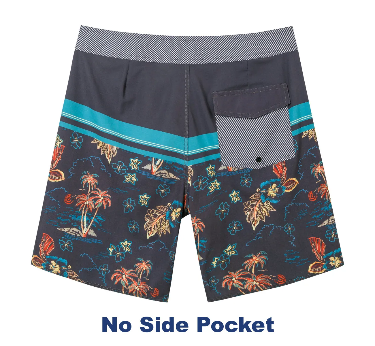 Men's Quick-Dry Performance BoardShorts With Mesh Liner & Pockets