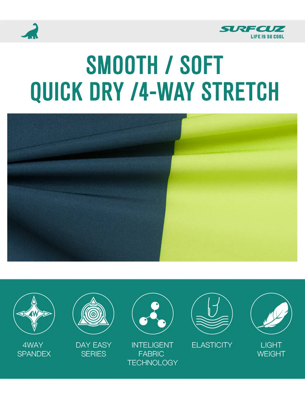 Men's Quick-Dry Stretch Performance BoardShorts With Pockets