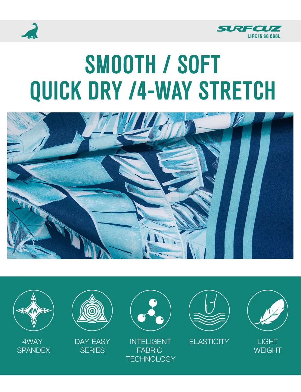 Men's Quick-Dry Stretch Performance BoardShorts With Pockets