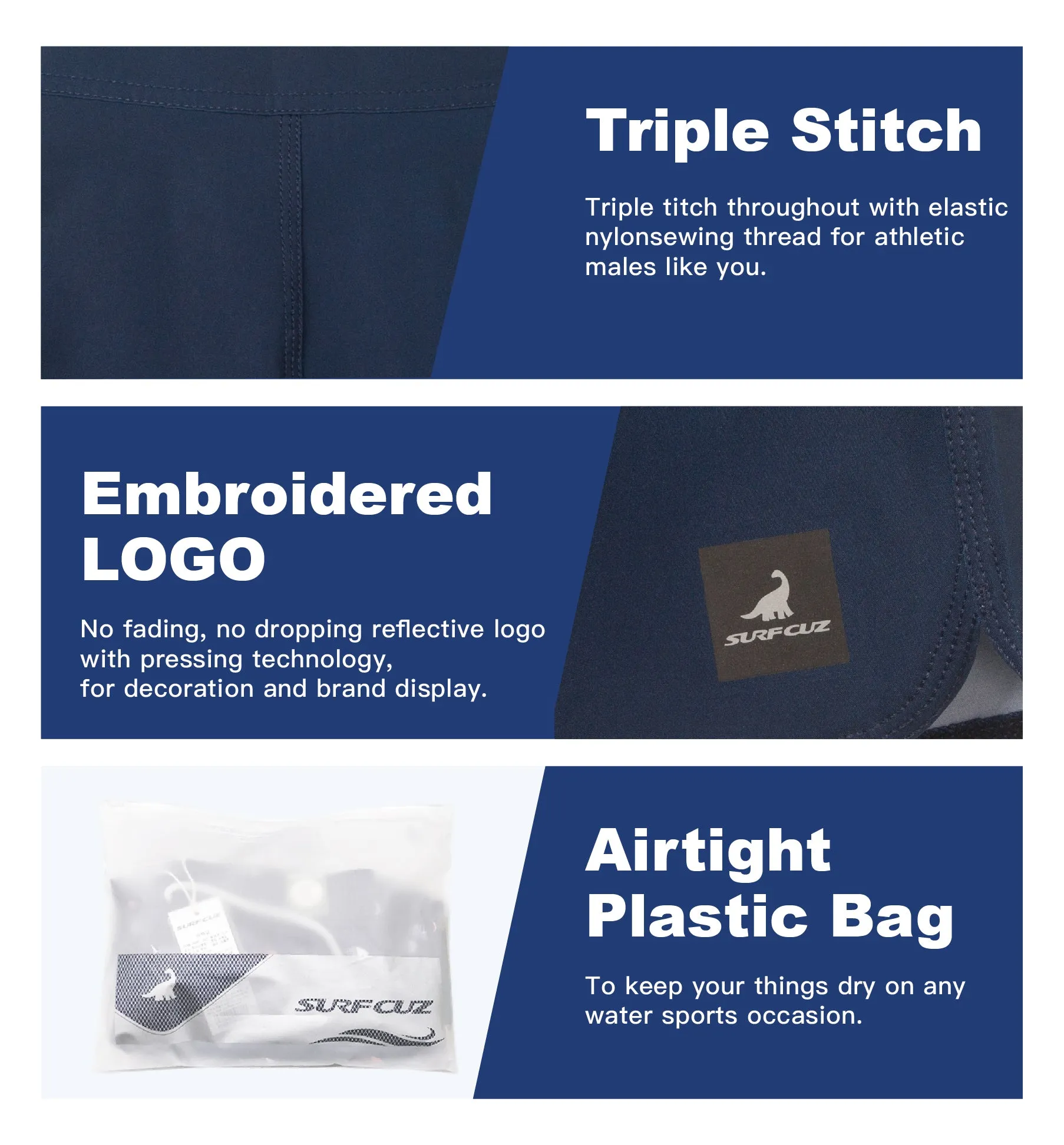 Men's Quick-Dry Stretch Performance BoardShorts With Pockets