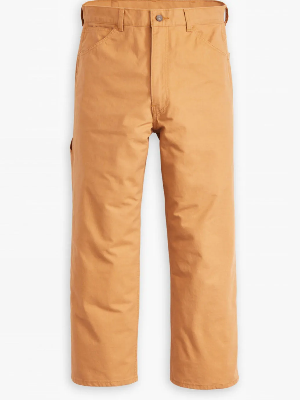 Men's Tan Brown Loose Fit Mid Rise Jeans