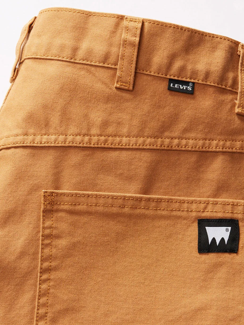 Men's Tan Brown Loose Fit Mid Rise Jeans