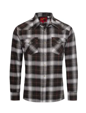 Men's Western Long Sleeve Flannel Shirts With Snap Buttons FLS300-305