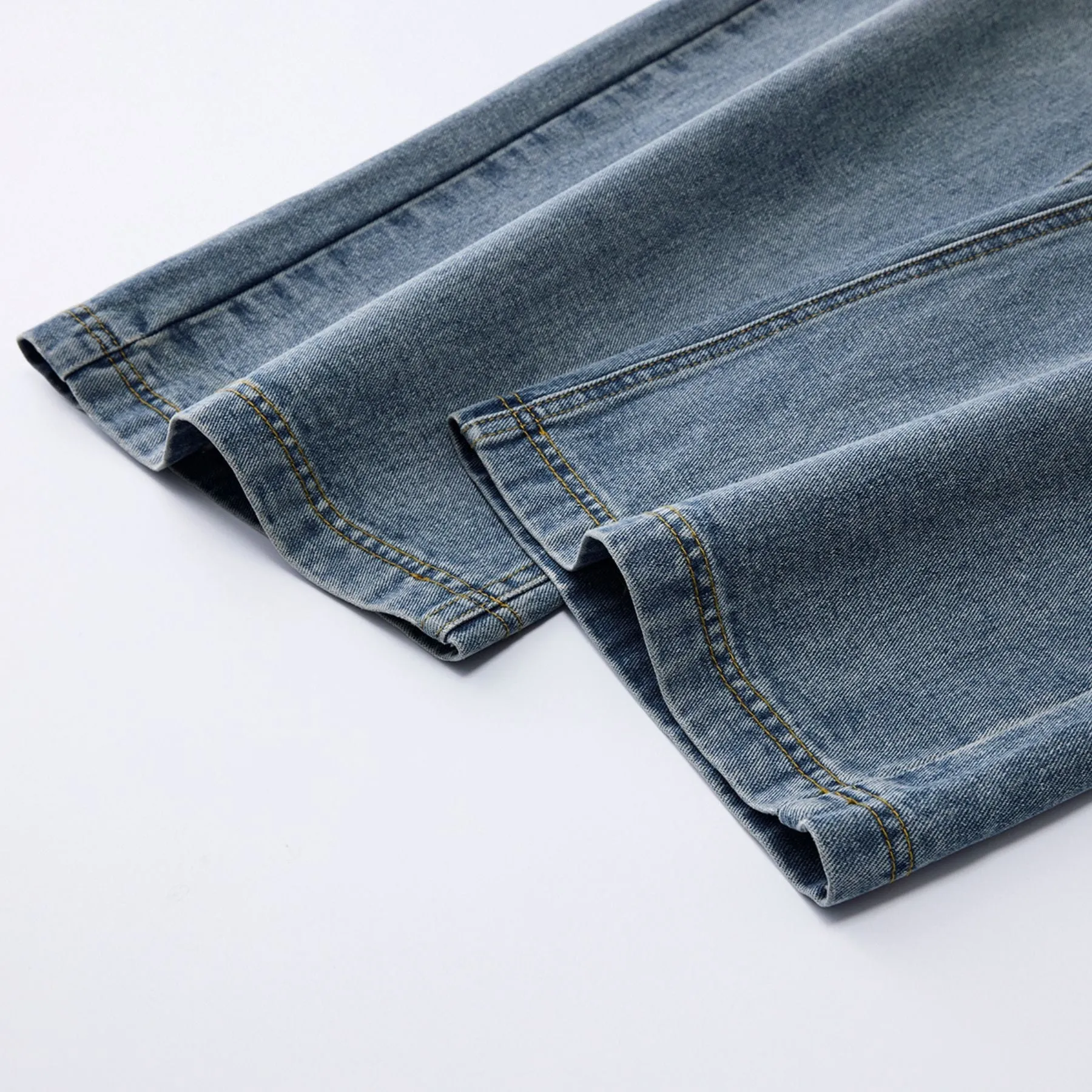 Men's Wide Leg Denim Trousers