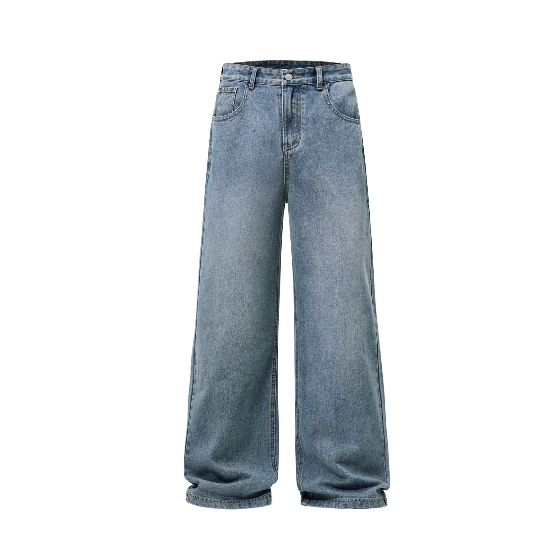 Men's Wide Leg Denim Trousers