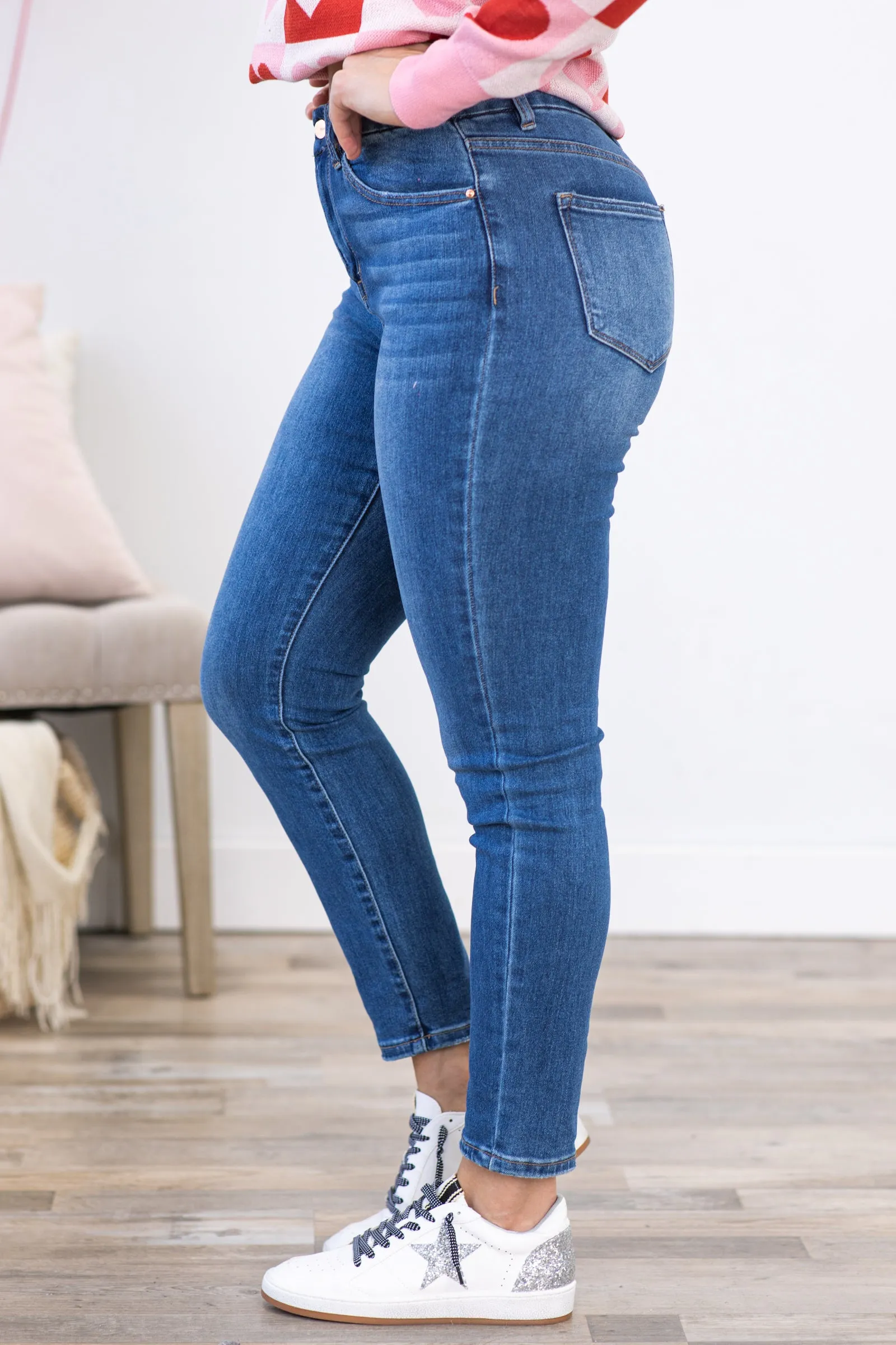Mica Medium Wash Skinny Jeans