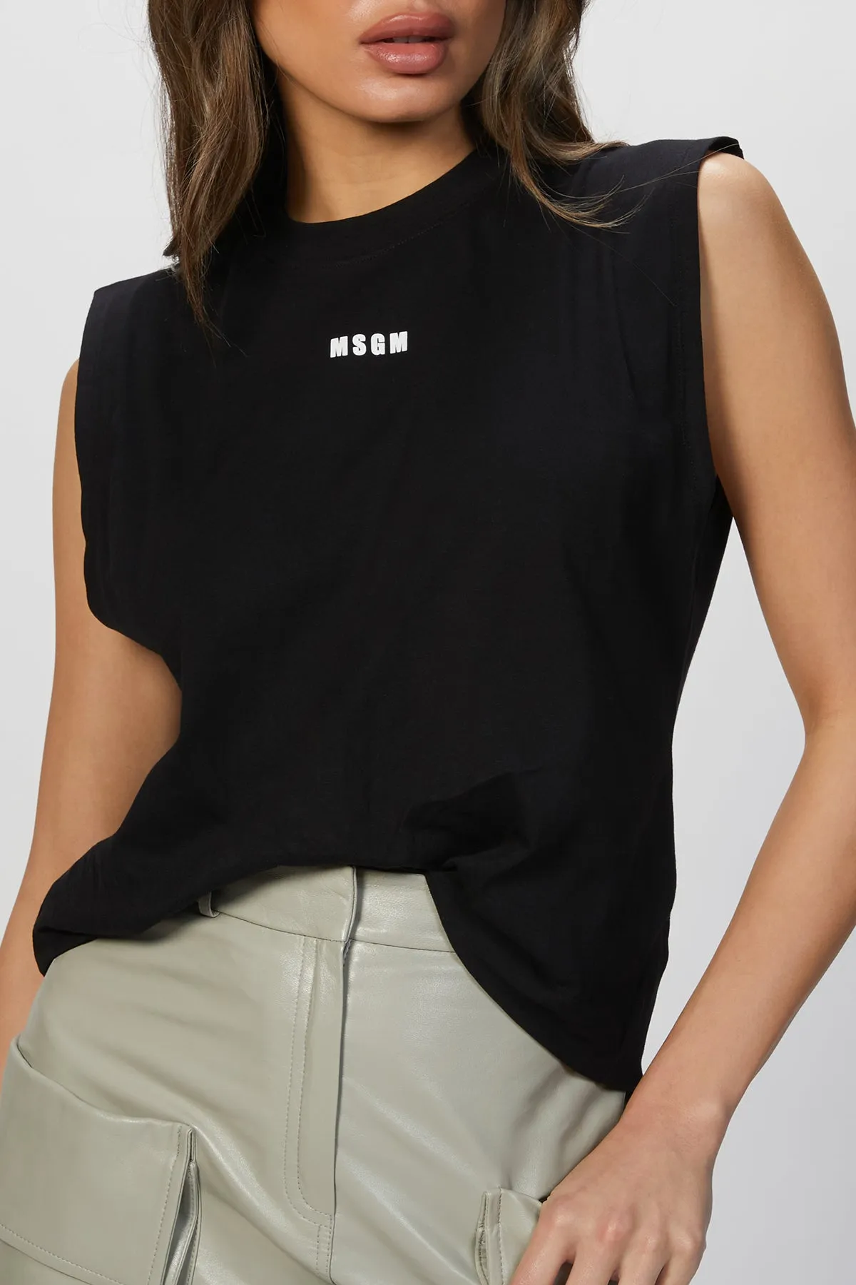 MICRO-LOGO CREW NECK TANK TOP