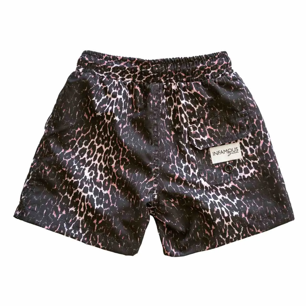 Mini Hank Board Shorts Final Sale - Kitty Leopard
