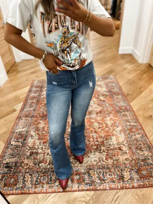 Miu Calling My Name Bootcut Jeans