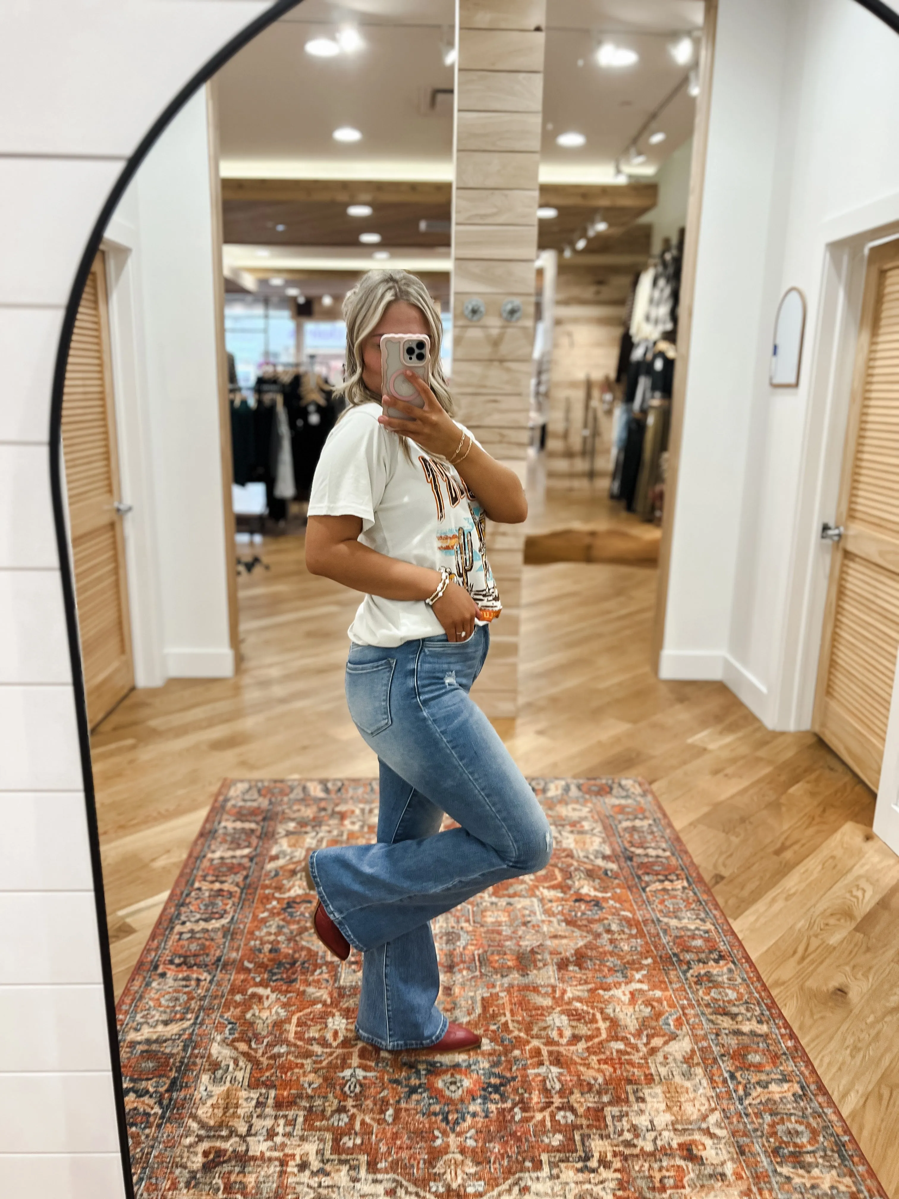 Miu Calling My Name Bootcut Jeans