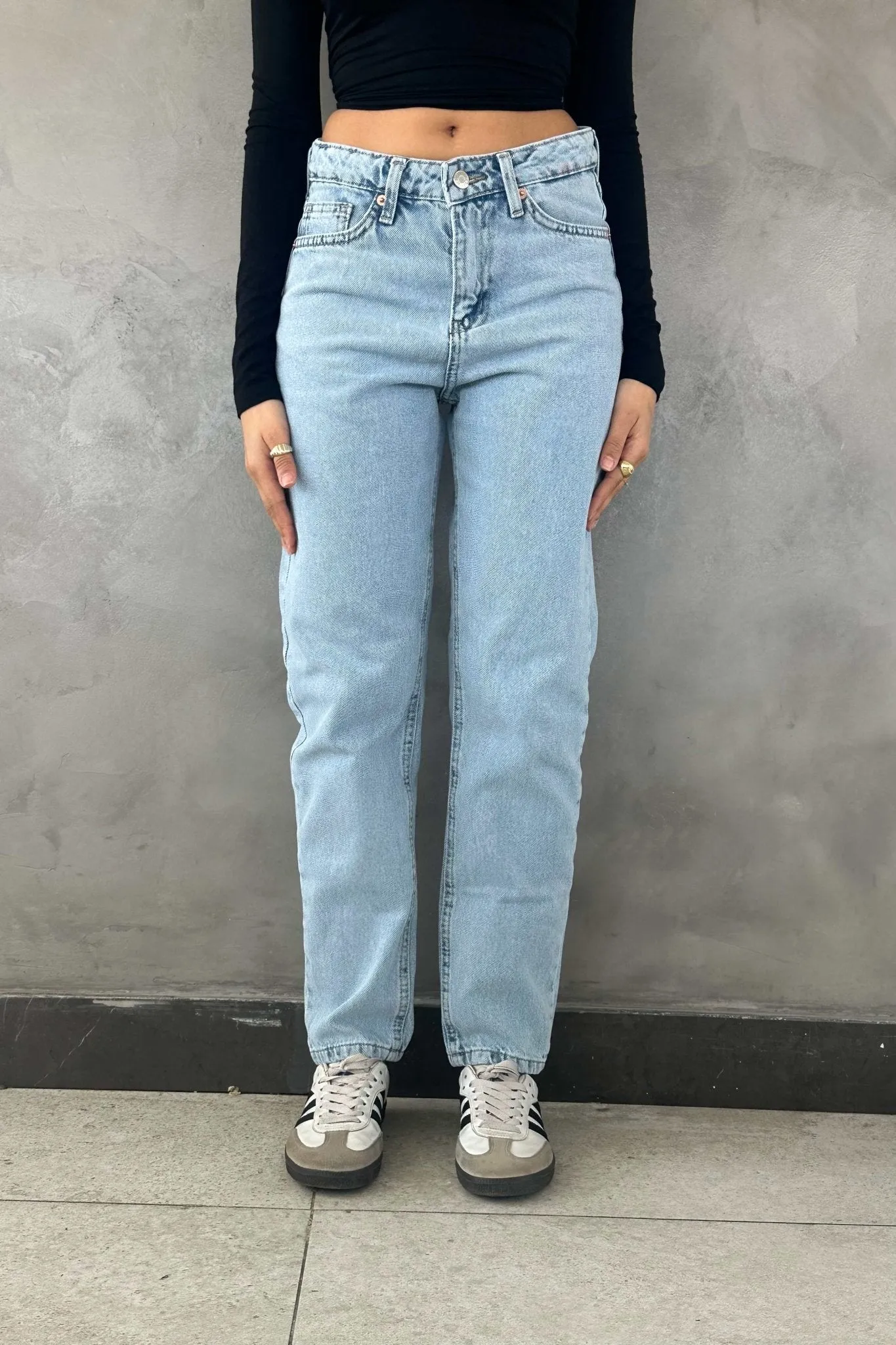 Mom-fit - Light Blue
