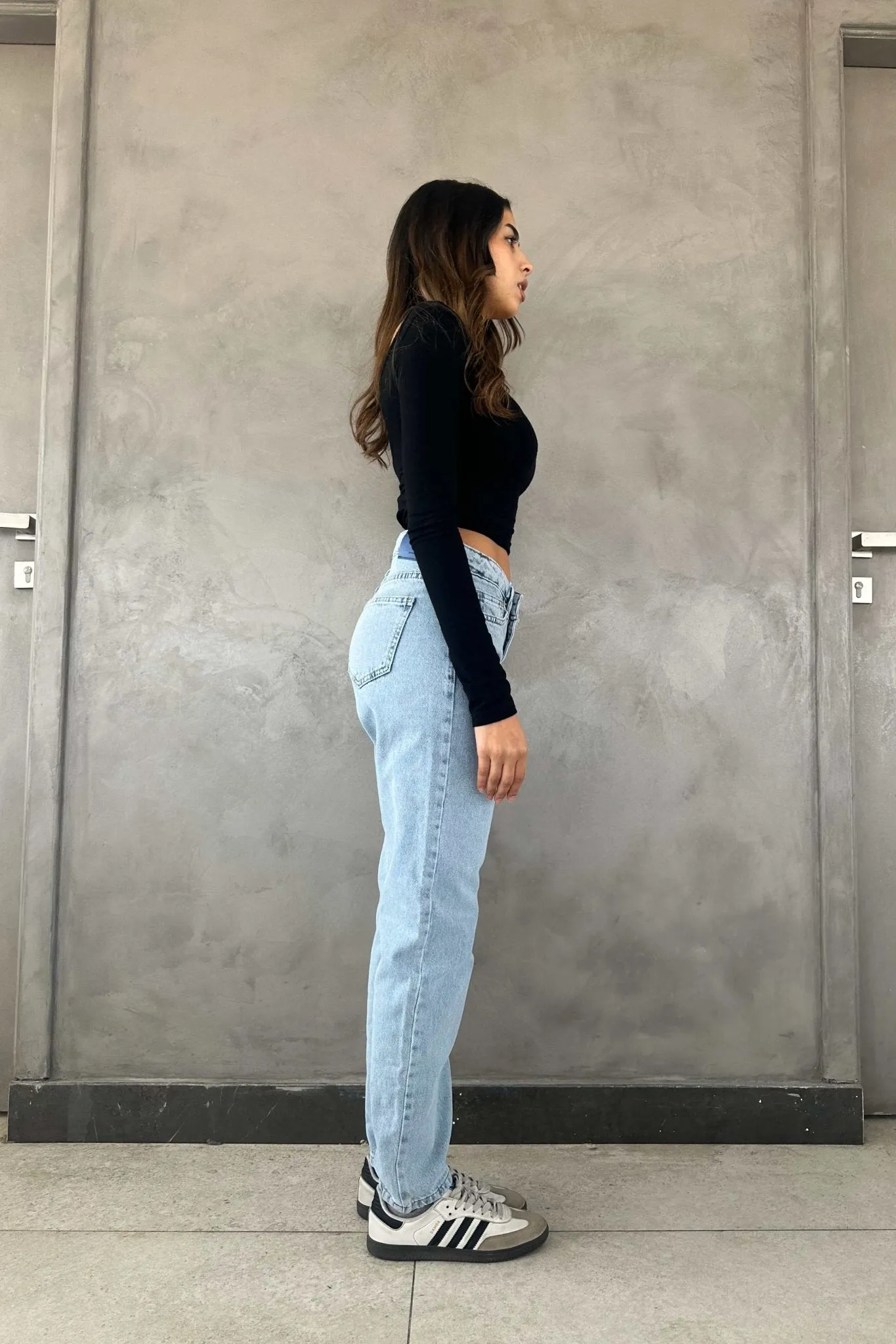 Mom-fit - Light Blue