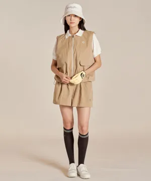 Monday Flow Ashley Volume Shorts - Beige