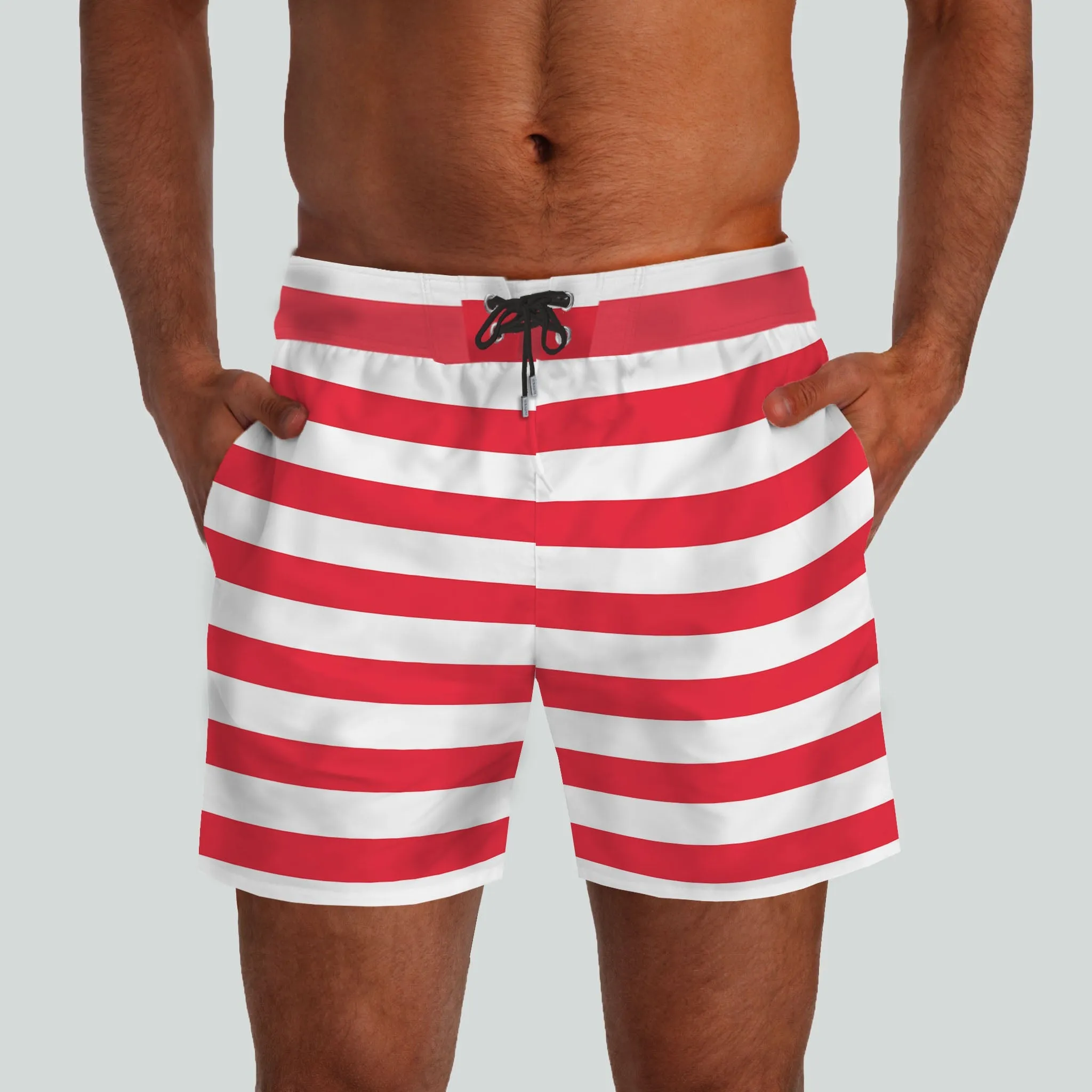Monterey Red & White Boardshorts
