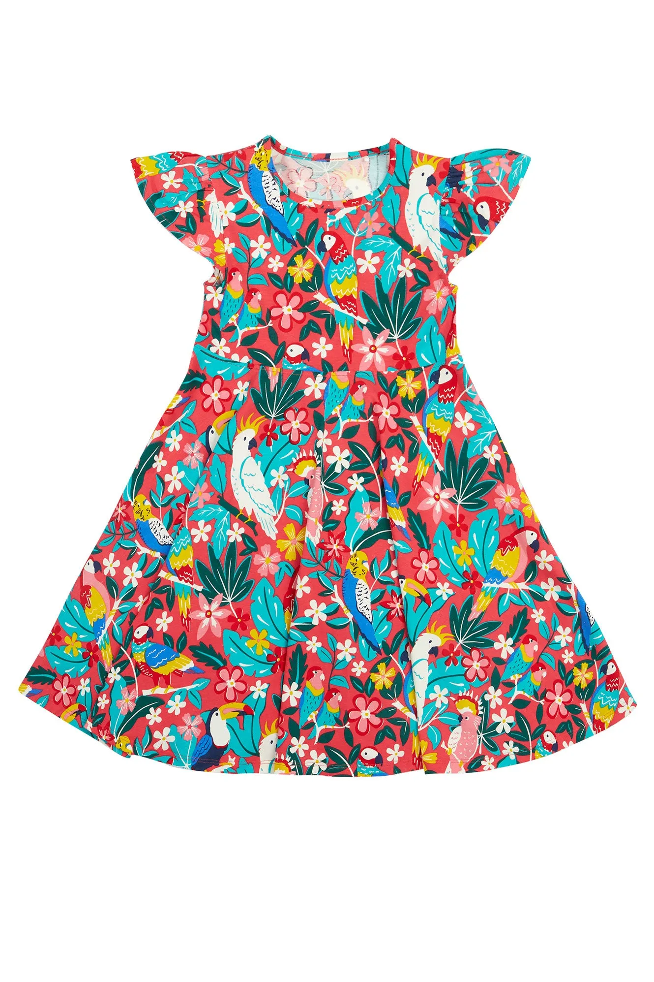 Morwenna Skater Dress, Birds of Paradise
