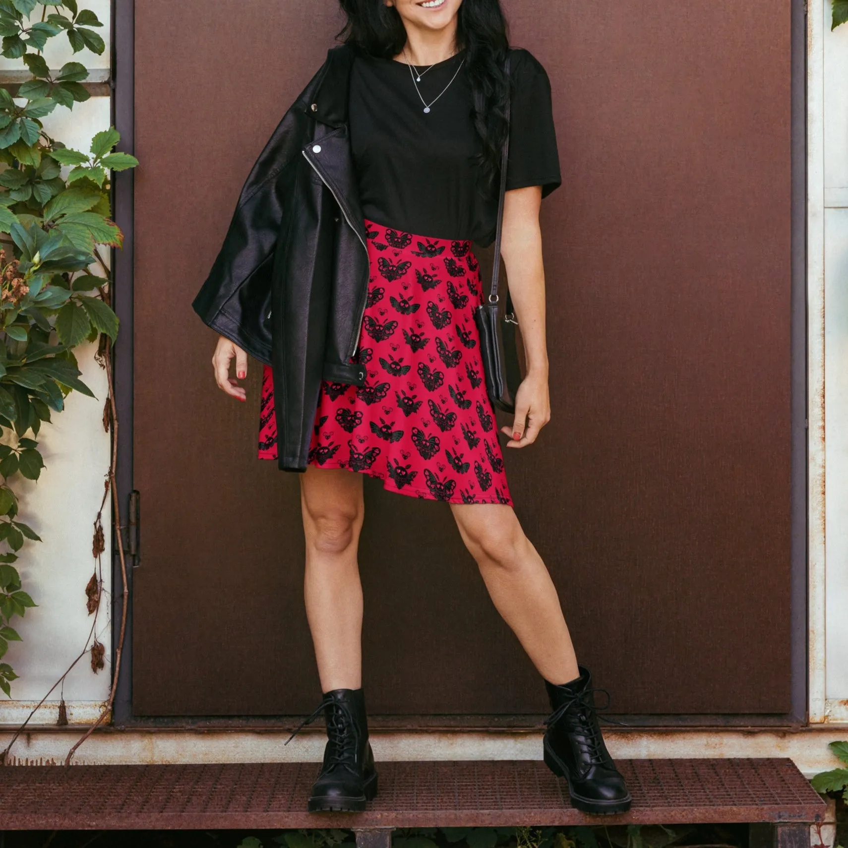 Mothman Cryptid Skater Skirt