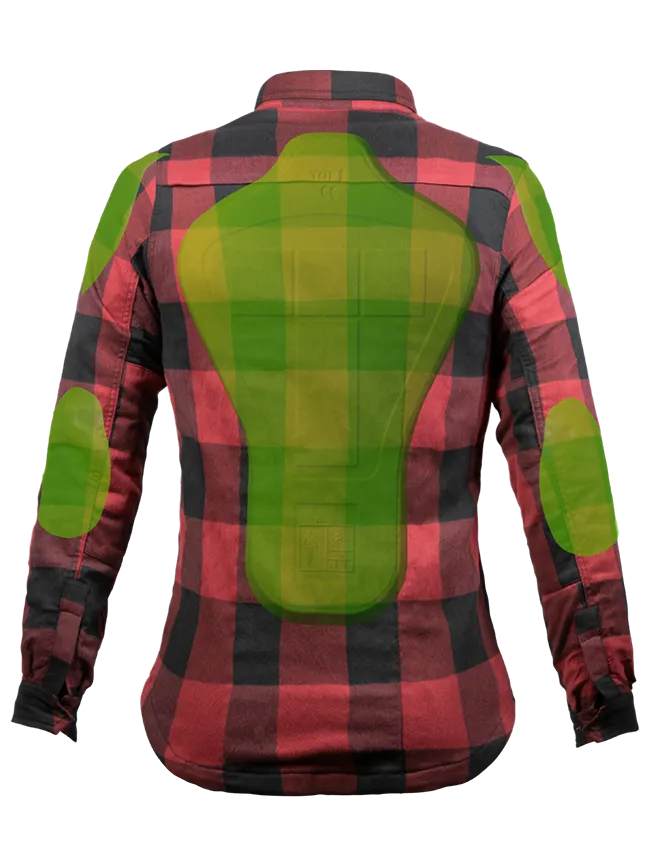 MOTOSHIRT WOMEN | RED BLACK