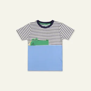 Multicoloured Stripe Print T-Shirt