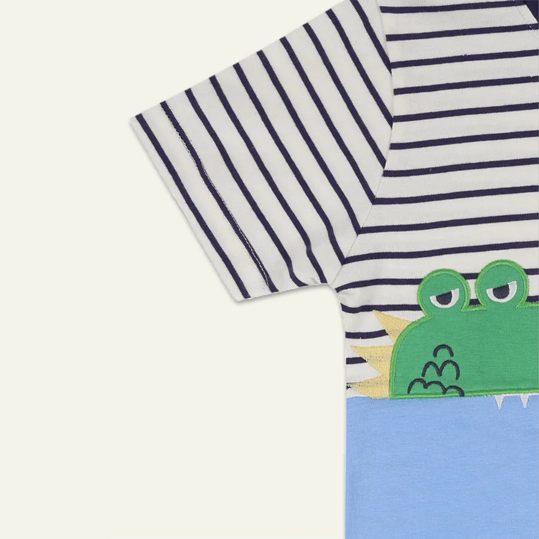 Multicoloured Stripe Print T-Shirt