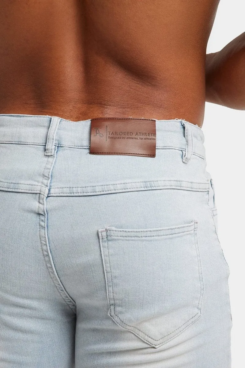 Muscle Fit Jeans in Sky Blue