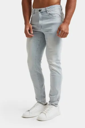 Muscle Fit Jeans in Sky Blue